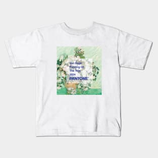 PANTONE VAN GOGH - Still Life: Vase with Pink Roses Kids T-Shirt